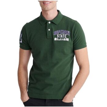 textil Herr T-shirts & Pikétröjor Superdry M1110008A Grön