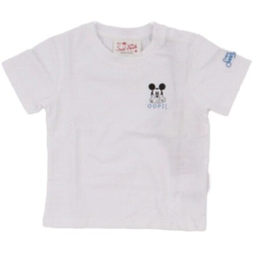 textil Pojkar T-shirts Mc2 Saint Barth POT0002 01252F Vit
