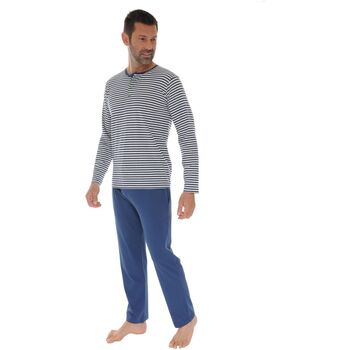 textil Herr Pyjamas/nattlinne Christian Cane HYPPOLITE Blå