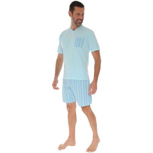 textil Herr Pyjamas/nattlinne Christian Cane HEMELIEN Blå
