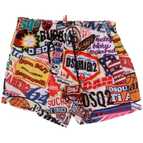 textil Herr Shorts / Bermudas Dsquared D7B645560 Flerfärgad