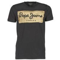 textil Herr T-shirts Pepe jeans CHARING Svart