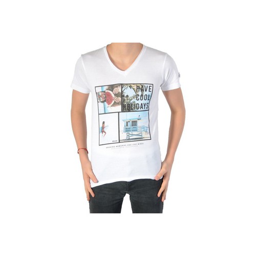 textil Flickor T-shirts Deeluxe 77347 Vit