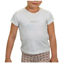 textil Barn T-shirts & Pikétröjor Geox T-shirt Vit