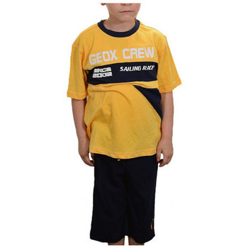 textil Barn T-shirts & Pikétröjor Geox Completo Gul