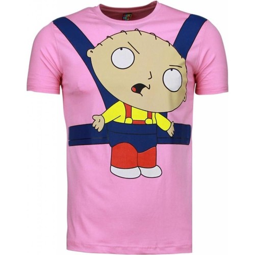 textil Herr T-shirts Local Fanatic Baby Stewie Rosa