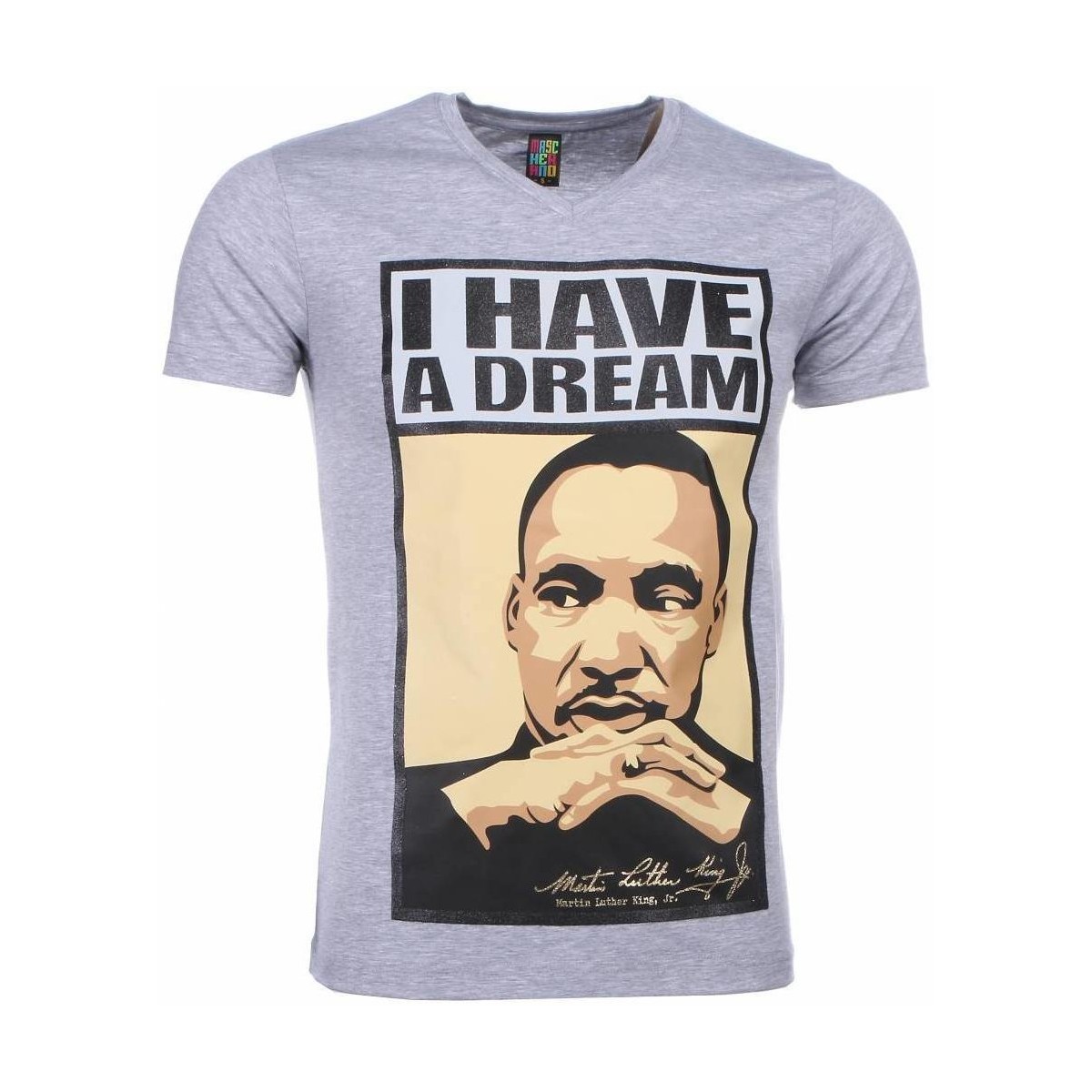 textil Herr T-shirts Local Fanatic Martin Luther King I Have A Dm Grå