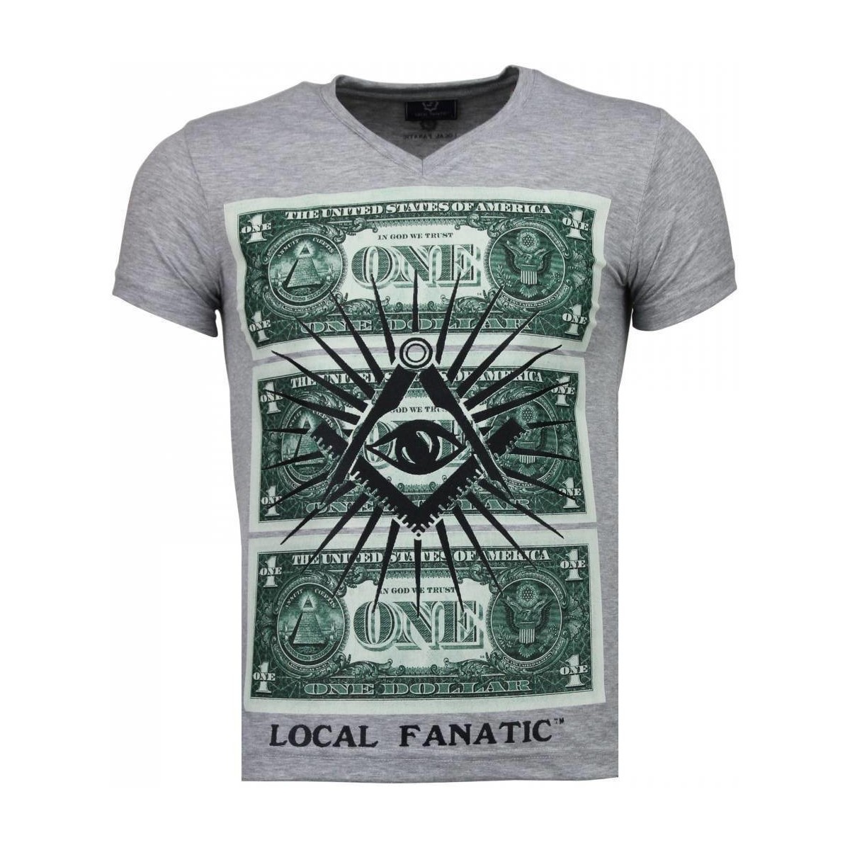 textil Herr T-shirts Local Fanatic  Grå