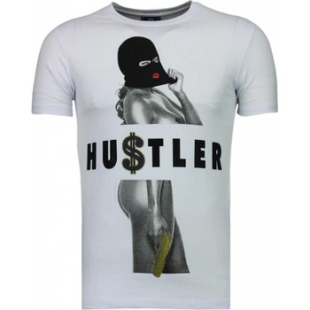 textil Herr T-shirts Local Fanatic Hustler Rhinestone Vit