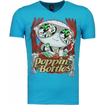 textil Herr T-shirts Local Fanatic Poppin Stewie Blå