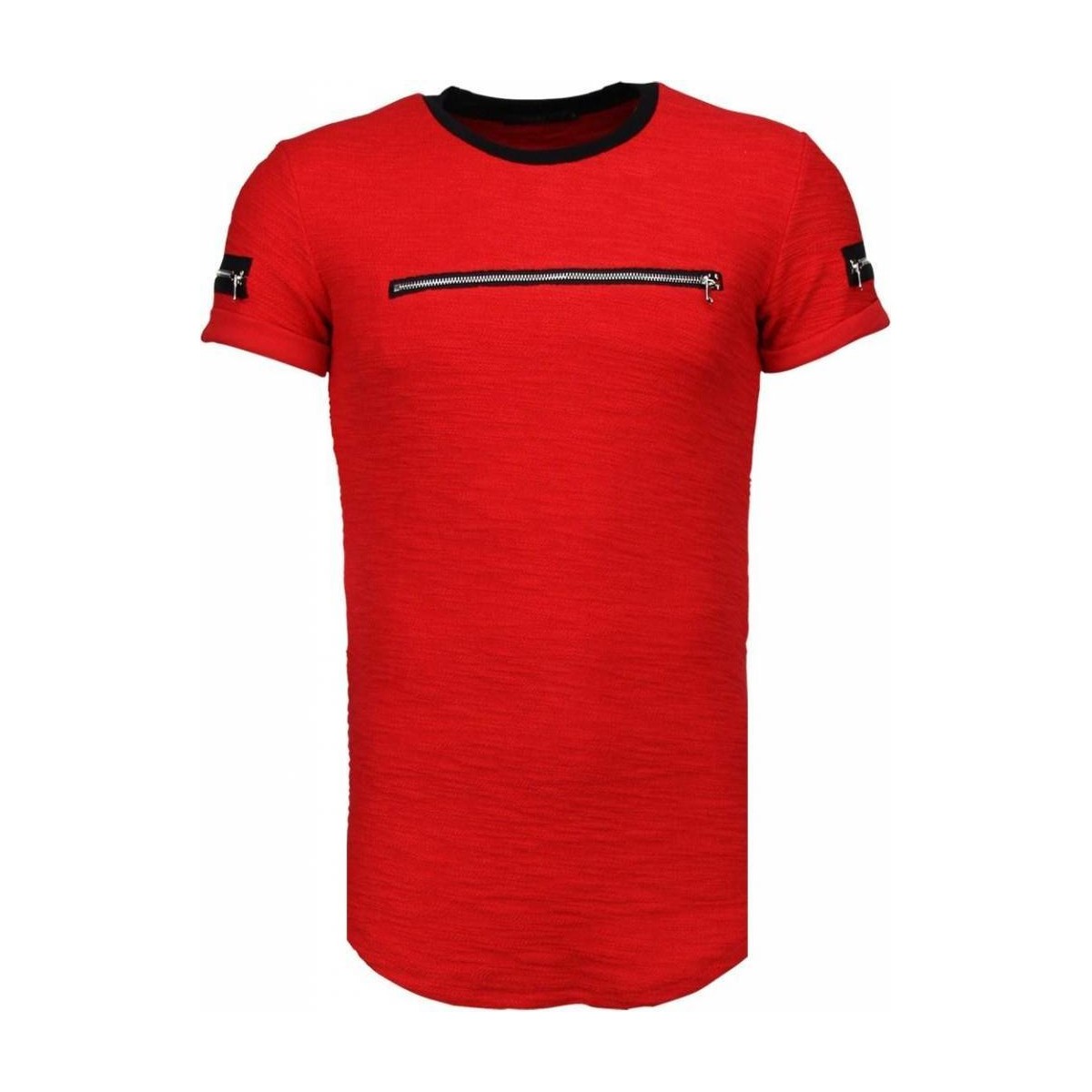 textil Herr T-shirts Justing  Röd