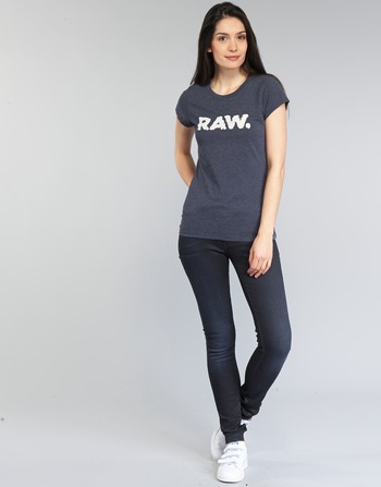 textil Dam Skinny Jeans G-Star Raw 3301 HIGH SKINNY Blå