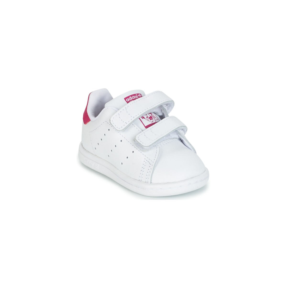 Skor Flickor Sneakers adidas Originals STAN SMITH CF I Vit / Rosa
