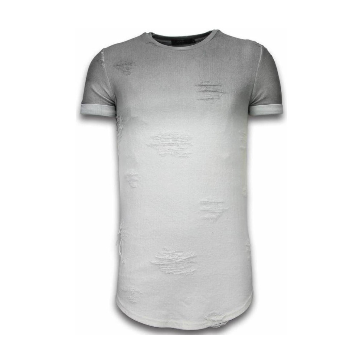 textil Herr T-shirts Justing Flare Effect Long Fit Dual Colored Flerfärgad