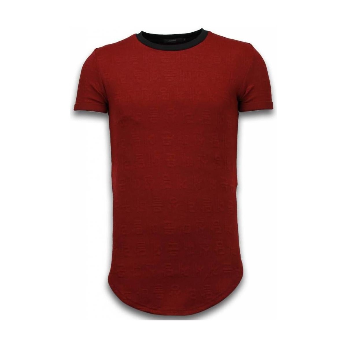 textil Herr T-shirts Justing D Long Fi Zipped Röd