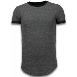textil Herr T-shirts Justing D Long Fi Zipped Grå