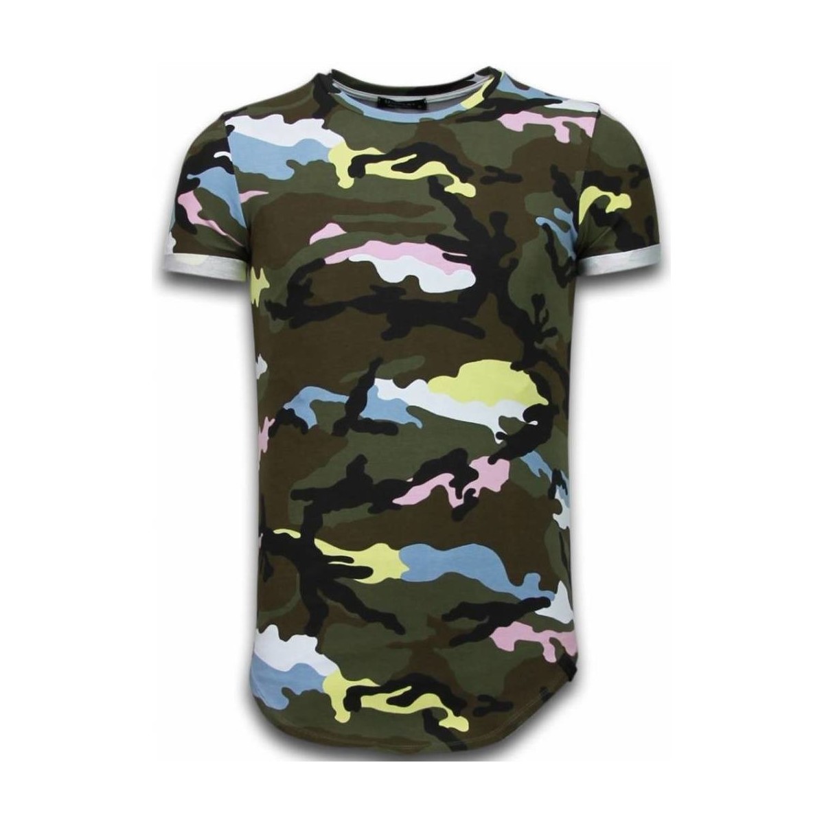 textil Herr T-shirts Tony Backer Camouflage Long Fi Army UPTP Grön