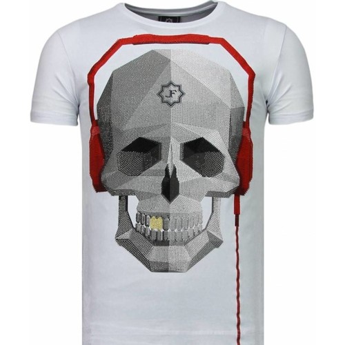 textil Herr T-shirts Local Fanatic Skull Bring The Beat Vit