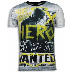 textil Herr T-shirts Local Fanatic Wanted Gothams Hero Vit