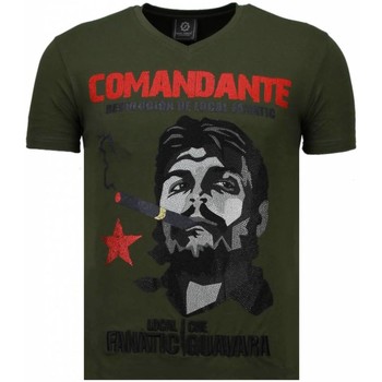 textil Herr T-shirts Local Fanatic Che Guevara Codante Rhinestone Grön