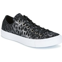 Skor Dam Sneakers Converse CHUCK TAYLOR ALL STAR SHIMMER SUEDE OX BLACK/BLACK/WHITE Svart / Vit