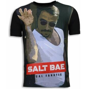 textil Herr T-shirts Local Fanatic Salt Bae Digital Rhinestone Svart