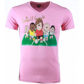 textil Herr T-shirts Local Fanatic Football Legends Print Rosa