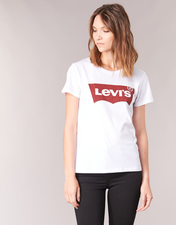 textil Dam Långärmade T-shirts Levi's THE PERFECT TEE Vit