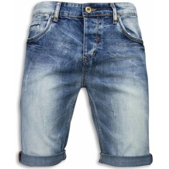 textil Herr Shorts / Bermudas True Rise Slitna Shorts Ljusa Jeansshorts Blå