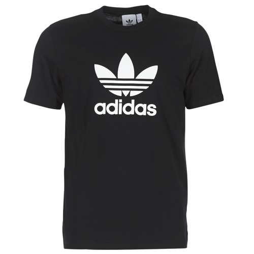adidas Originals TREFOIL T SHIRT Svart - Fri frakt | Spartoo.se ! - textil T-shirts  Herr 269,00 kr