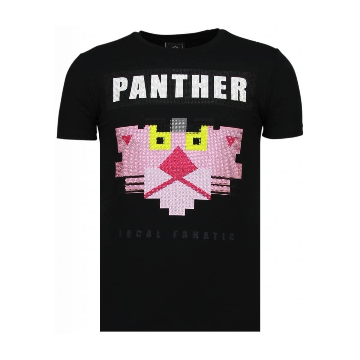textil Herr T-shirts Local Fanatic Pink Panther For A Cougar Svart