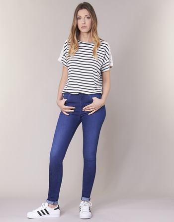 textil Dam Skinny Jeans Pepe jeans REGENT Blå