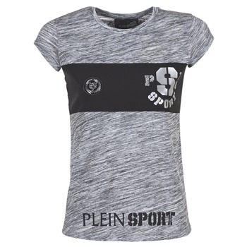 textil Dam T-shirts Philipp Plein Sport THINK WHAT U WANT Grå