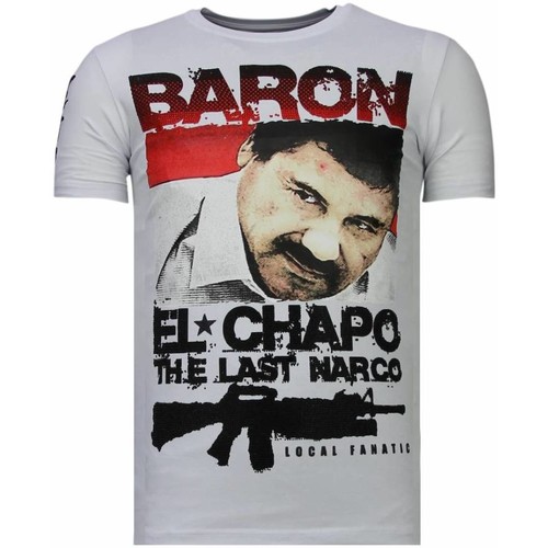 textil Herr T-shirts Local Fanatic Cocaine Cowboy Baron W Vit