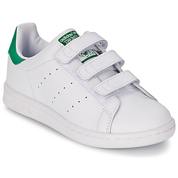 Skor Barn Sneakers adidas Originals STAN SMITH CF C Vit / Grön