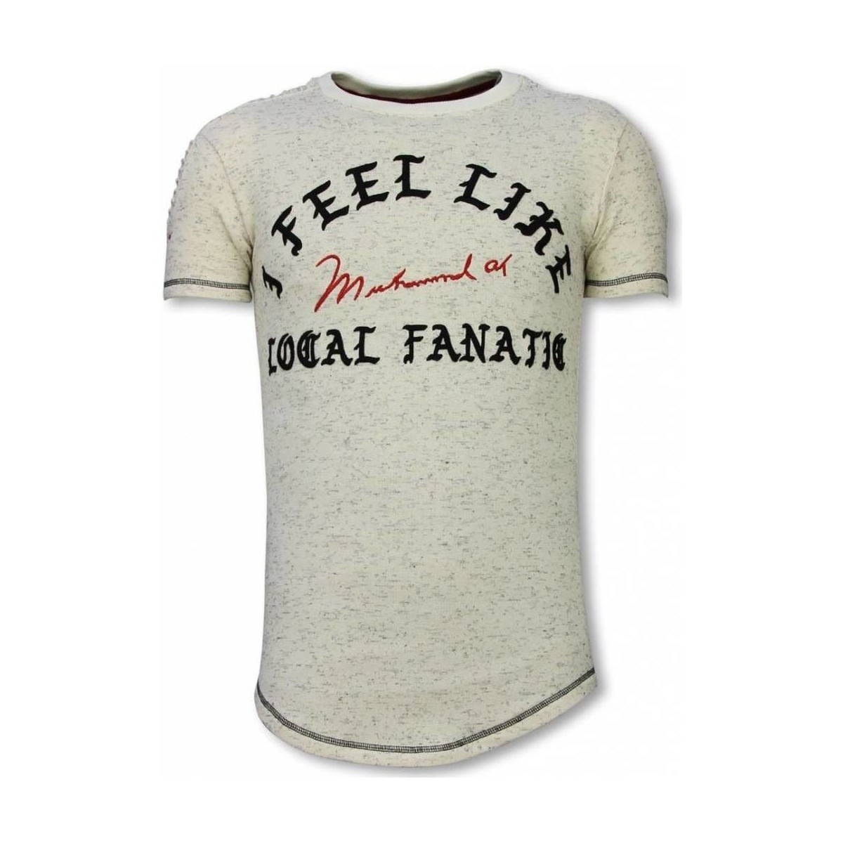 textil Herr T-shirts Local Fanatic I Feel Like Muhammad Longfit LFB Beige