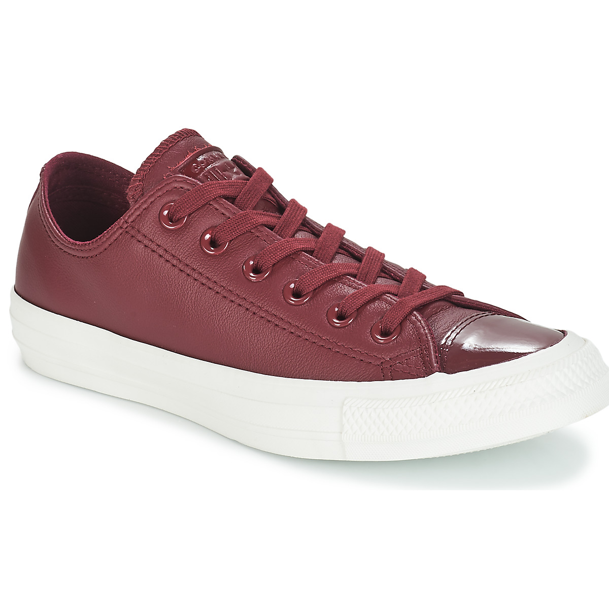 Skor Dam Sneakers Converse CHUCK TAYLOR ALL STAR LEATHER OX Bordeaux