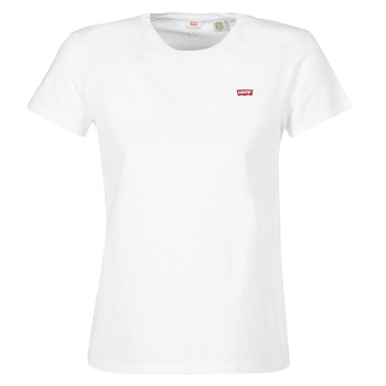 textil Dam T-shirts Levi's PERFECT TEE Vit