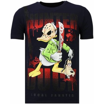 textil Herr T-shirts Local Fanatic Hunter Duck Rhinestone N Blå