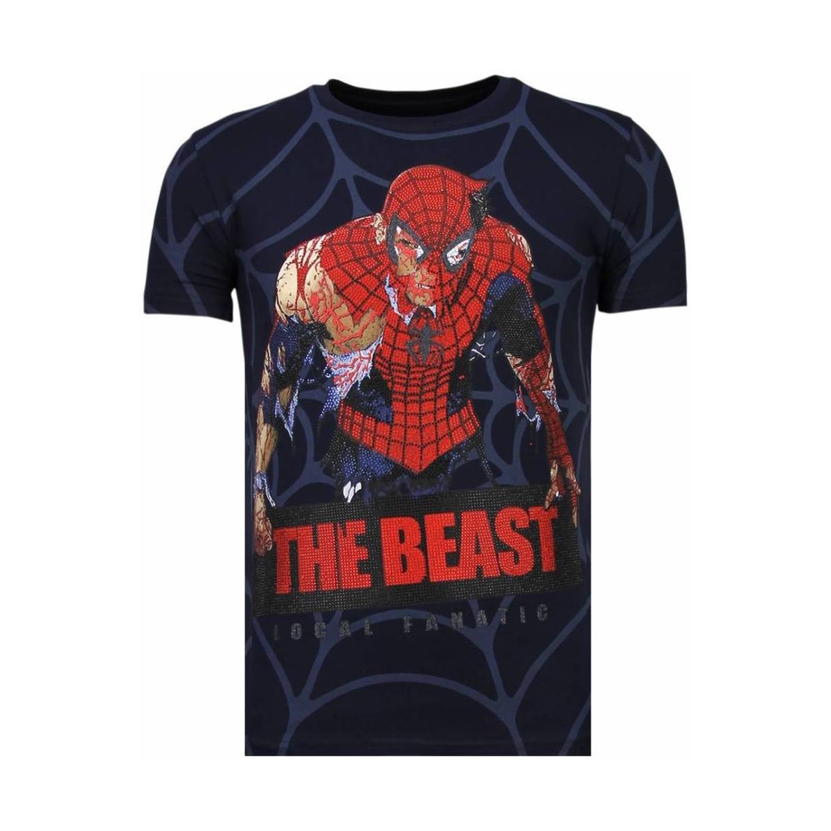 textil Herr T-shirts Local Fanatic The Beast Spider N Blå