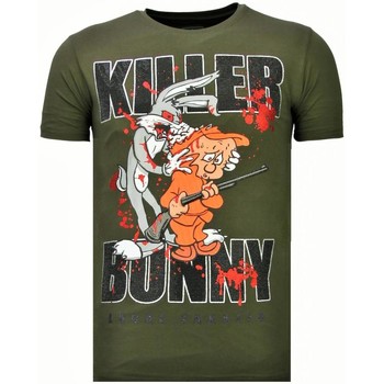 textil Herr T-shirts Local Fanatic Killer Bunny Rhinestone K Khaki Grön