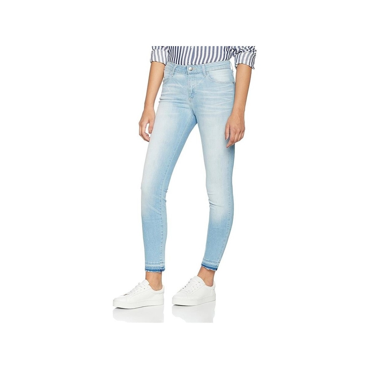 textil Dam Skinny Jeans Wrangler Skinny Sunkissed W28KLE86K Blå